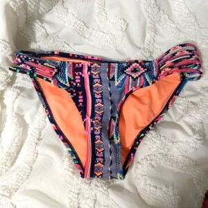Ardene Bikini Bottoms size xs neon pattern